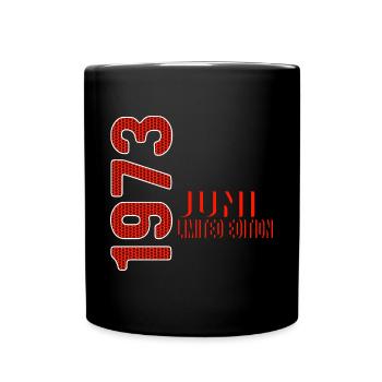Juin 1973 édition limitée millésime année de naissance - Mug uni - noir - Devant