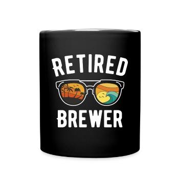 Designer de lunettes de soleil Brewer’s Beach Lifestyle retraité - Mug uni - noir - Devant