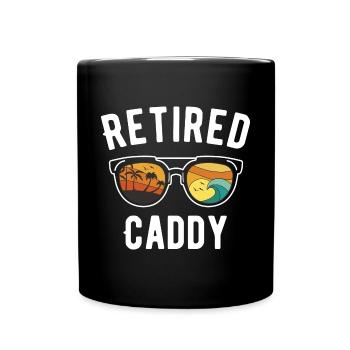 Retirement Beach Caddy Sunglasses Design - Tasse einfarbig - Schwarz - Vorne