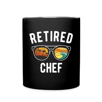 Luxury Retirement Beach Travel Sunglasses Design - Full Colour Mug - black - Front