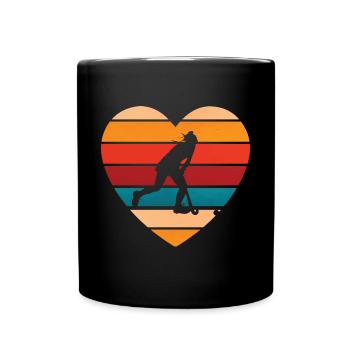 Goalkeeper Vintage Heart Defender Field Hockey Ent - Tasse einfarbig - Schwarz - Vorne
