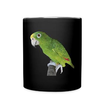 The Amazonian royal parrot - Full Colour Mug - black - Front