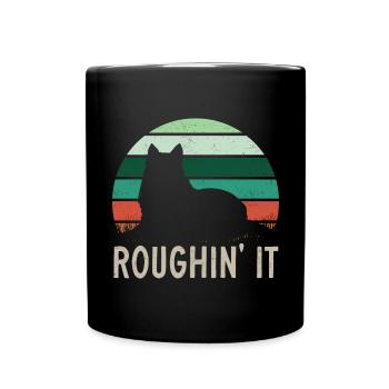 Longhair Collie Rough Collie Dog - Full Colour Mug - black - Front