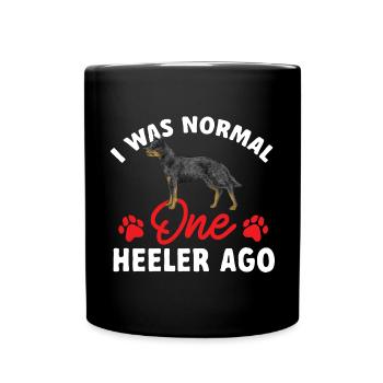 Australian Cattle Dog Red Blue Heeler - Tasse einfarbig - Schwarz - Vorne