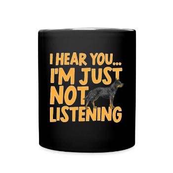 Bouvier australien Red Blue Heeler - Mug uni - noir - Devant