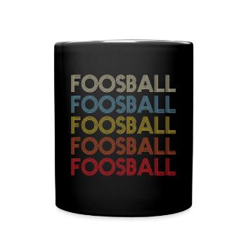 Foosball Vintage Table Soccer Player Retro - Tasse einfarbig - Schwarz - Vorne