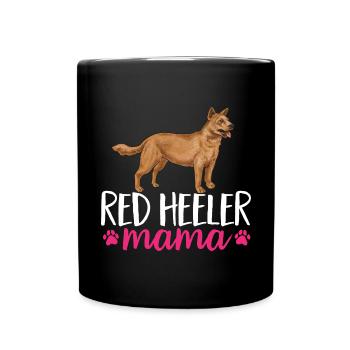 Australian Cattle Dog Red Blue Heeler - Full Colour Mug - black - Front