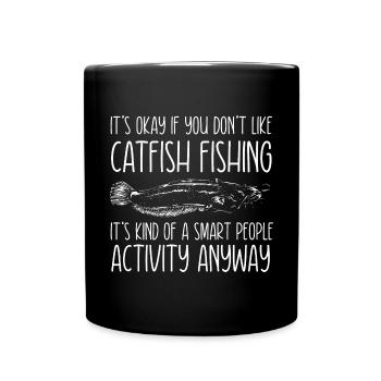 Pêche au poisson-chat Pêcheurs à la ligne - Mug uni - noir - Devant