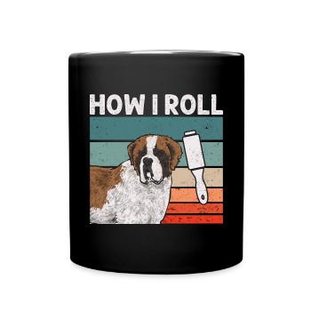 St. Bernard St. Bernard Dog Dog - Full Colour Mug - black - Front