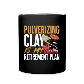 Tir au piège Tir au pigeon en argile Skeet - Mug uni - noir - Devant