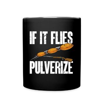 Shooting Skeet Clay Pigeon Shooting - Full Colour Mug - black - Front