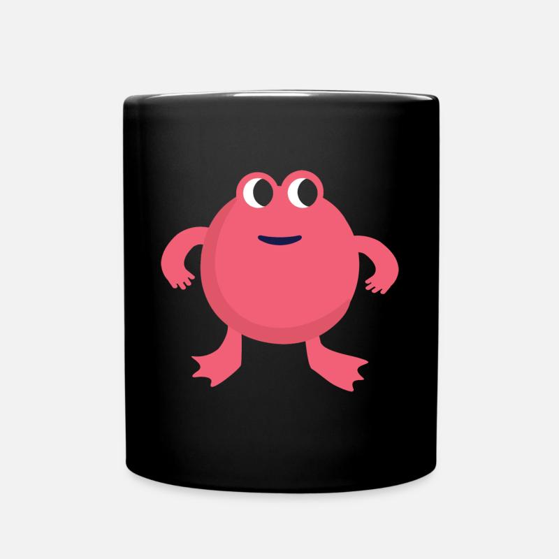 Monstre grenouille rose - Mug uni - noir