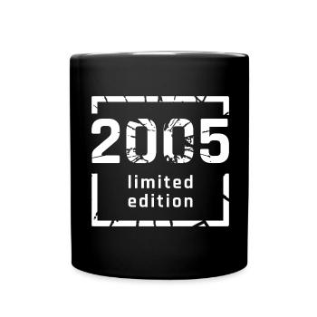 2005 limited edition 18th birthday - Full Colour Mug - black - Front