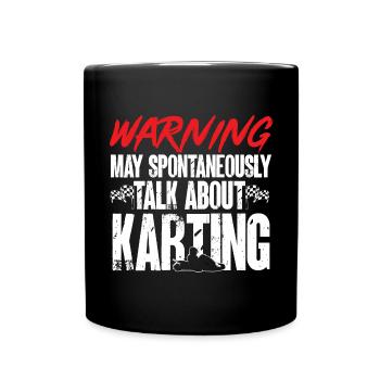 Go Kart Racing Karting Karting - Full Colour Mug - black - Front