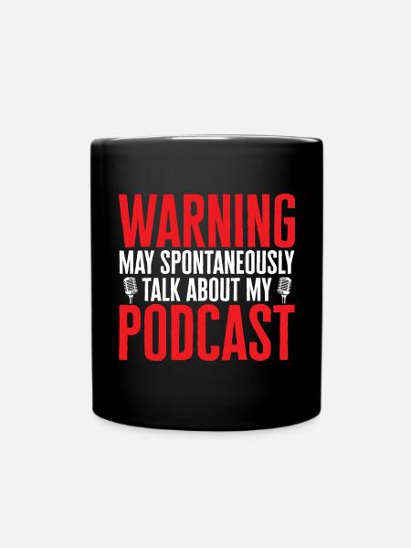 Podcaster Podcast - Tasse einfarbig - Schwarz
