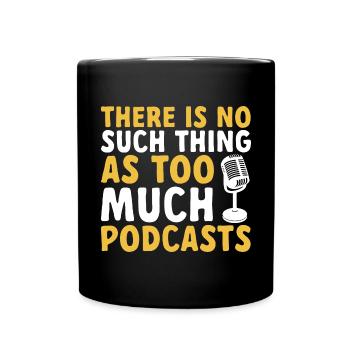Podcaster Podcast - Full Colour Mug - black - Front