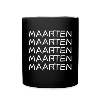 Geschenk für Maarten - Tasse einfarbig - Schwarz - Vorne