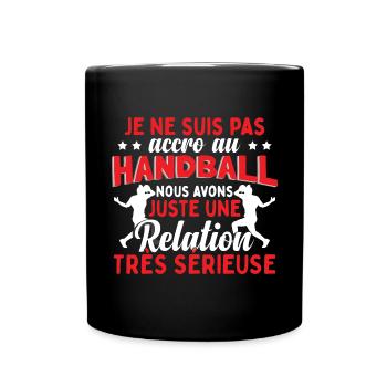 Handballeuse Humour Handball - Mug uni - noir - Devant