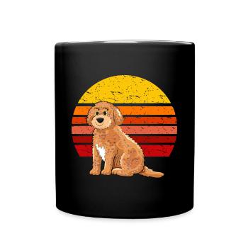 Cockapoo Retro - Full Colour Mug - black - Front