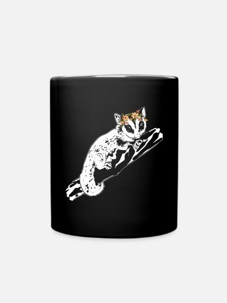 Kurzkopfgleitbeutler Sugar Glider - Tasse einfarbig - Schwarz