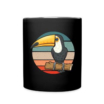 Toucan Bird Rainforest - Full Colour Mug - black - Front