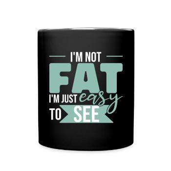 Je suis facile à voir - Mug uni - noir - Devant