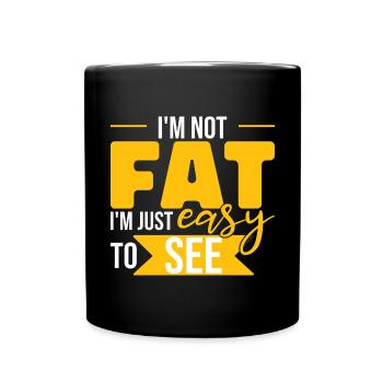 Lustiger Papa-Witz Vatertag - Tasse einfarbig - Schwarz - Vorne