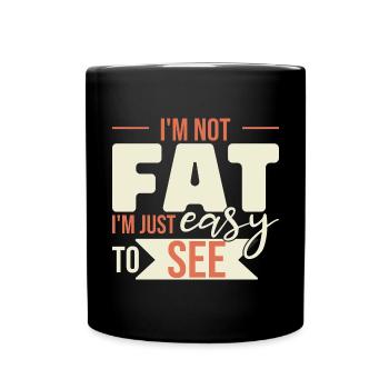 Ich bin einfach leicht zu sehen - Tasse einfarbig - Schwarz - Vorne
