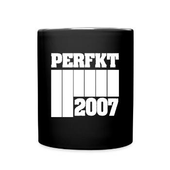 Jahr 2007 - Tasse einfarbig - Schwarz - Vorne