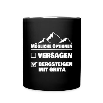 Berg Greta - Tasse einfarbig - Schwarz - Vorne