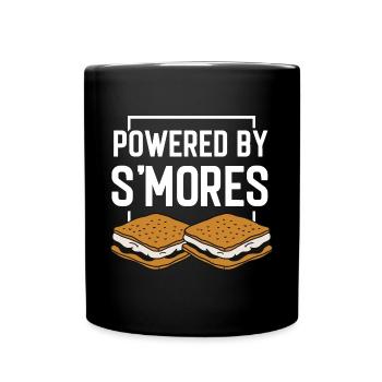 Mignon Alimenté Par Smores Feu De Camp Guimauve Campin - Mug uni - noir - Devant