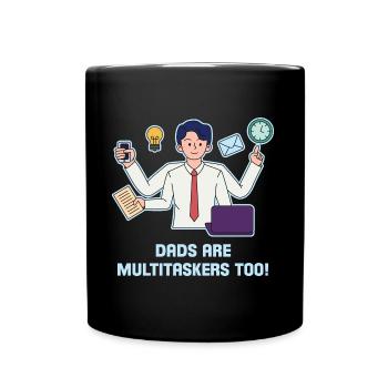 Design fort de la fête des pères - Mug uni - noir - Devant