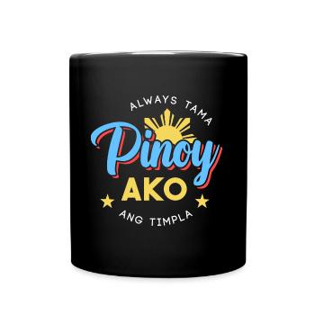Blague de Pinoy Ako pour les Américains d’origine philippine - Mug uni - noir - Devant
