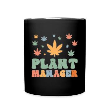 Cannabis Marijuana Weed Smoking - Full Colour Mug - black - Front