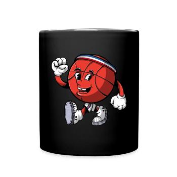 Basketball - Tasse einfarbig - Schwarz - Vorne