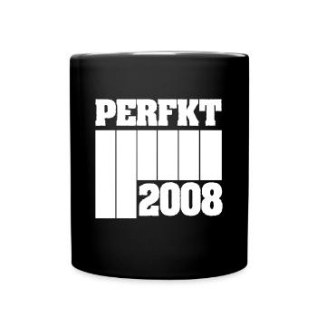 Year: 2008 - Full Colour Mug - black - Front