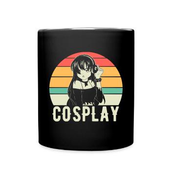 Cosplay Vintage Anime Cosplay - Tasse einfarbig - Schwarz - Vorne
