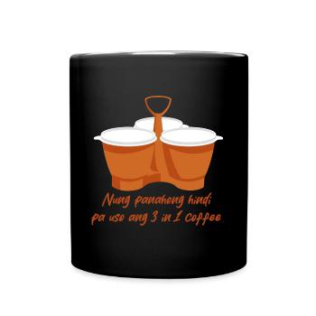 3 in 1 Kaffeedesign für stolze Pinoys - Tasse einfarbig - Schwarz - Vorne