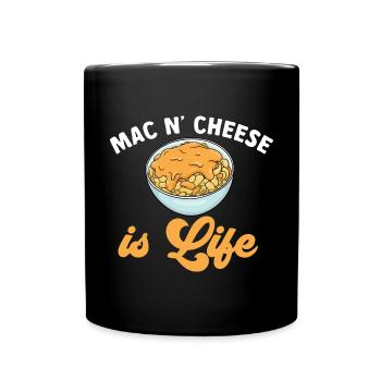 Macaroni Cheese Lover Mac And Cheese - Full Colour Mug - black - Front