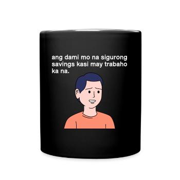 Conception d’économies pour les jeunes et fiers Pinoys - Mug uni - noir - Devant