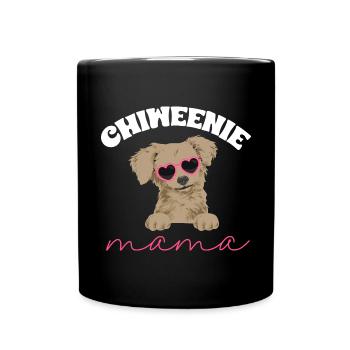 Chiweenie Chien - Mug uni - noir - Devant