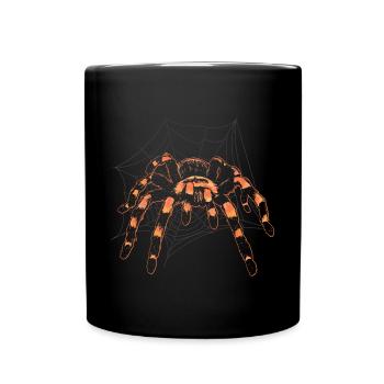Retro tarantula owner pet spider - Full Colour Mug - black - Front