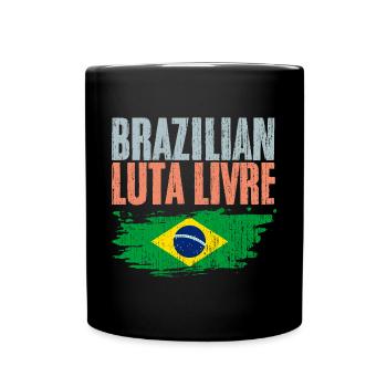 Arts Martiaux Brésiliens Rétro Luta Livre A - Mug uni - noir - Devant