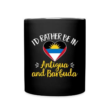 Flag of Antigua and Barbuda - Full Colour Mug - black - Front