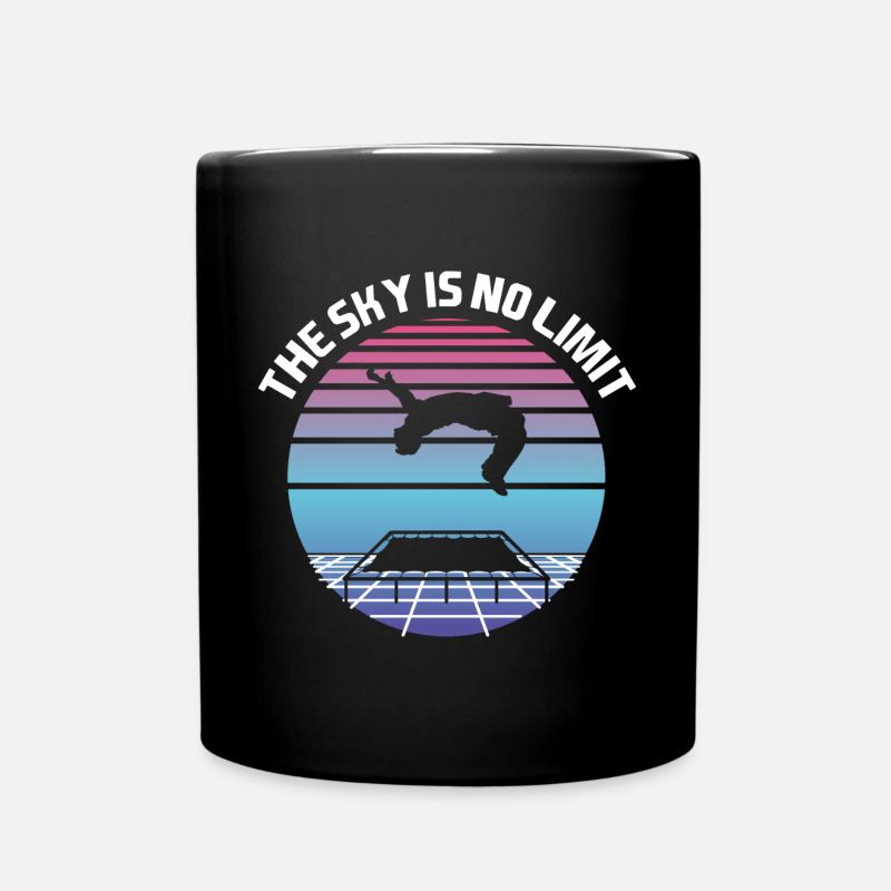The Sky is No Limit Trampoline - Tasse einfarbig - Schwarz