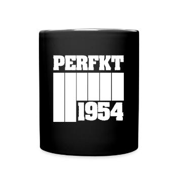 Einzigartig 1954 - Tasse einfarbig - Schwarz - Vorne