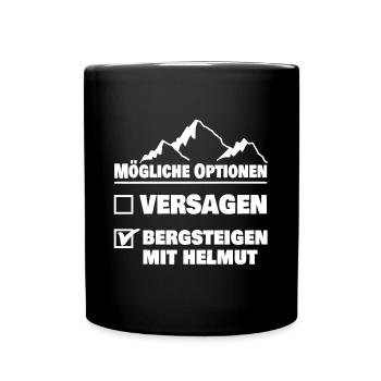 Geschenk für helmut - Tasse einfarbig - Schwarz - Vorne