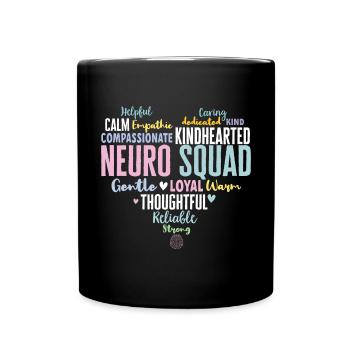 Neurology, Nurse, Brain, Neurologist - Full Colour Mug - black - Front