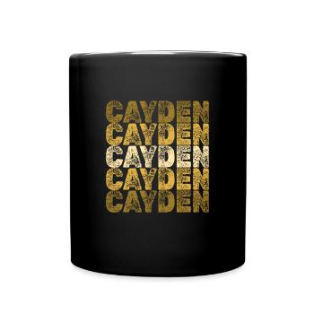 Cayden as roots - Full Colour Mug - black - Front