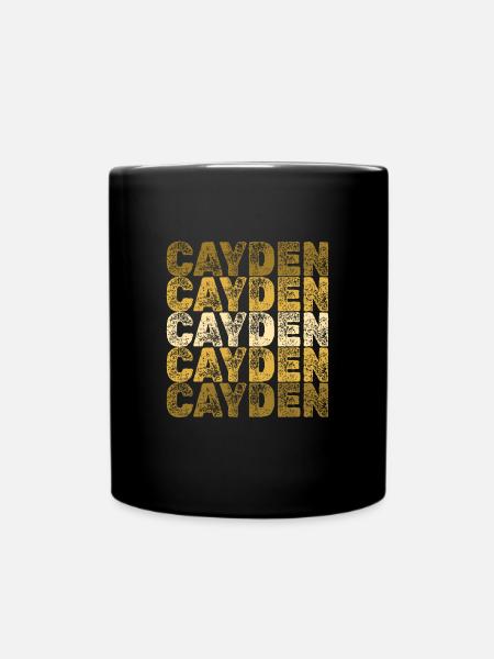 Cayden als Wurzeln - Tasse einfarbig - Schwarz